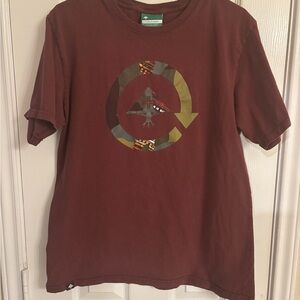 LRG Tree Graphic Tee Burgundy Men’s Size Medium
